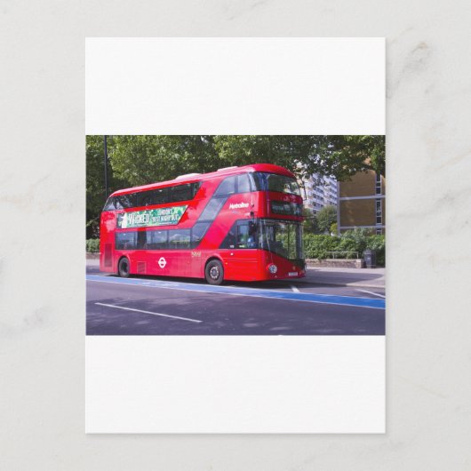 Carte Postale New London Red Bus (Devant)
