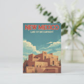 Carte Postale New Mexico Adobe Landscape (Debout devant)