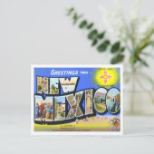Carte postale New Mexico Big Letters (Debout devant)