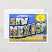 Carte postale New Mexico Big Letters (Devant / Derrière)