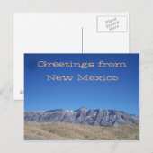 Carte postale New Mexico Mountain View (Devant / Derrière)