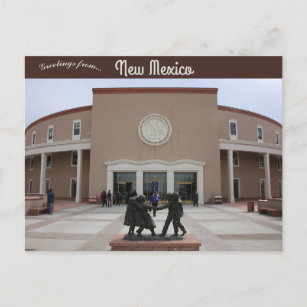 Carte Postale New Mexico State Capitol Père Noël Fe New Mexico