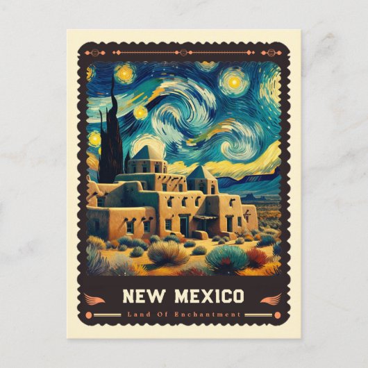 Carte Postale New Mexico | Vincent Van Gogh inspiré (Devant)