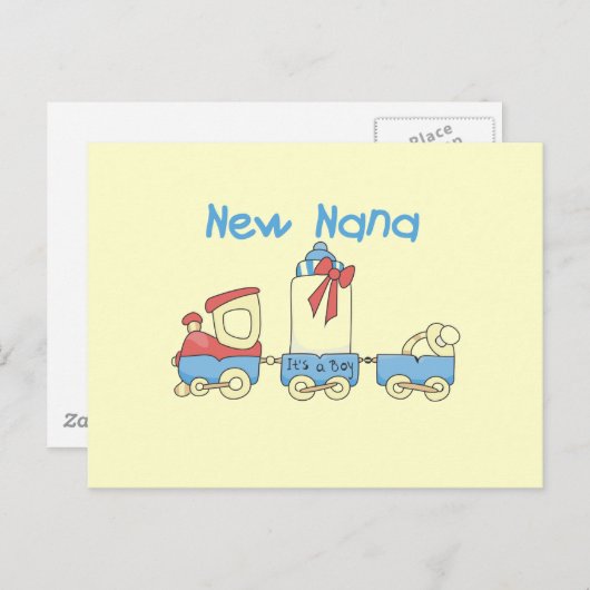 Carte Postale New Nana - Train Tshirts et cadeaux (Devant / Derrière)