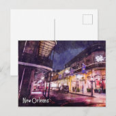 Carte postale New Orleans Centre-ville (Devant / Derrière)