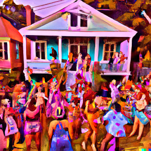 Carte Postale New Orleans Jazz Festival Rue après la fête