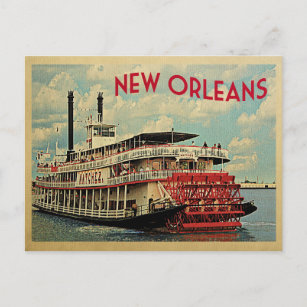 Carte postale New Orleans Louisiana River Bateau V