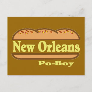 Carte Postale New Orleans Po Boy