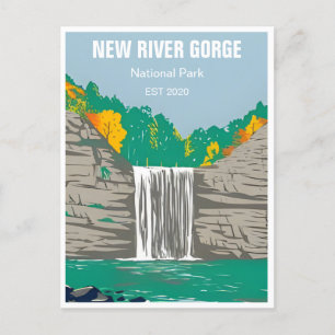 Carte Postale New River Gorge National Park West Virginia Bridge
