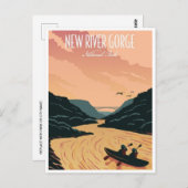 Carte Postale New River Gorge National Park West Virginia Bridge (Devant / Derrière)