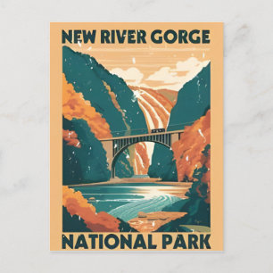 Carte Postale New River Gorge National Park West Virginia Bridge
