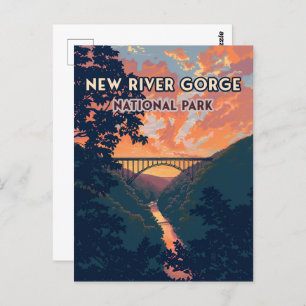 Carte Postale New River Gorge National Park West Virginia Bridge