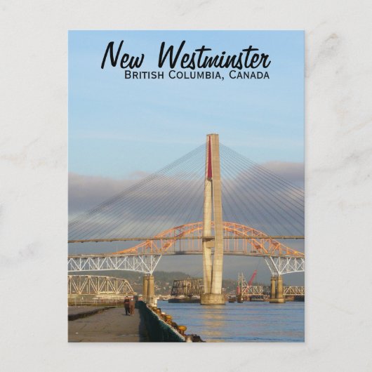Carte Postale New Westminster Quay Boardwalk et Harbour (Devant)