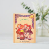 Carte Postale New Year Cute Royaume-Uni (copie) des années 1940  (Debout devant)
