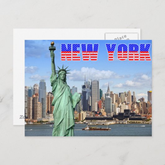 Carte Postale New York (Devant / Derrière)