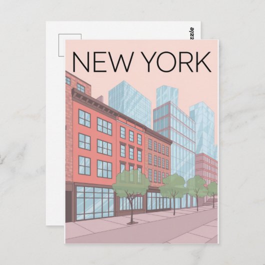 Carte Postale New York (Devant / Derrière)