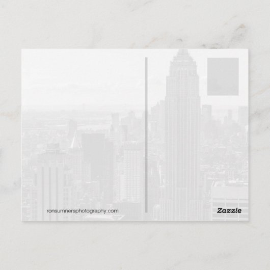 Carte Postale new york (Dos)