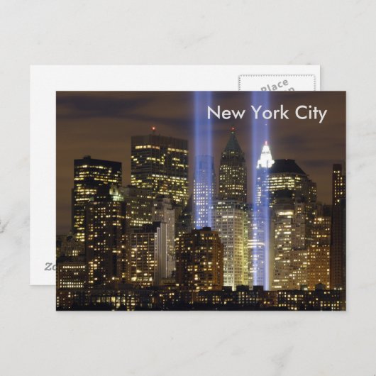 Carte Postale New York (Devant / Derrière)