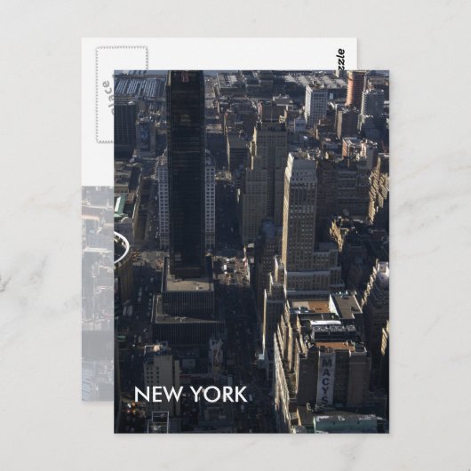 Carte Postale New York (Devant / Derrière)