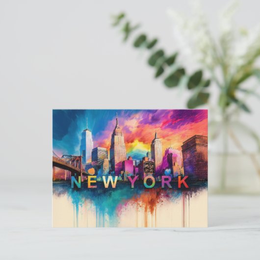 Carte Postale New York (Debout devant)