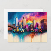 Carte Postale New York (Devant / Derrière)