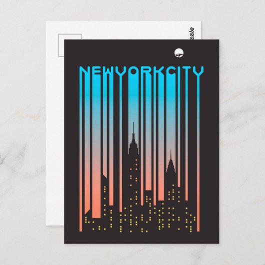 Carte Postale New York (Devant / Derrière)