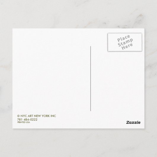 Carte Postale New York (Dos)