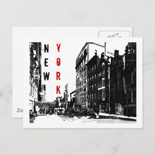 Carte postale New York (Devant / Derrière)