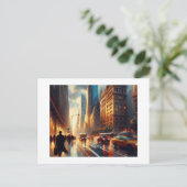 Carte Postale New York à Night, (Debout devant)