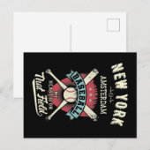 Carte Postale New York Amsterdam Baseball (Devant / Derrière)