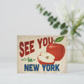 Carte Postale New York Apple - Vintage voyage (Debout devant)