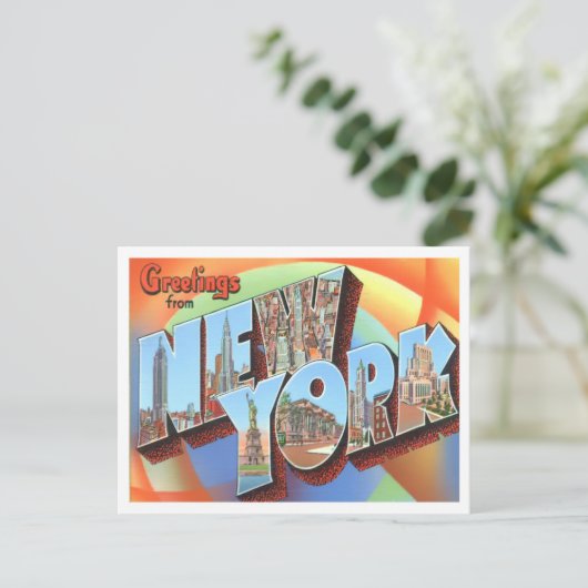 Carte postale New York Big Letters (Debout devant)