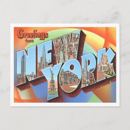 Carte postale New York Big Letters (Devant)