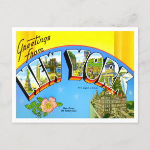 Carte postale New York Big Letters