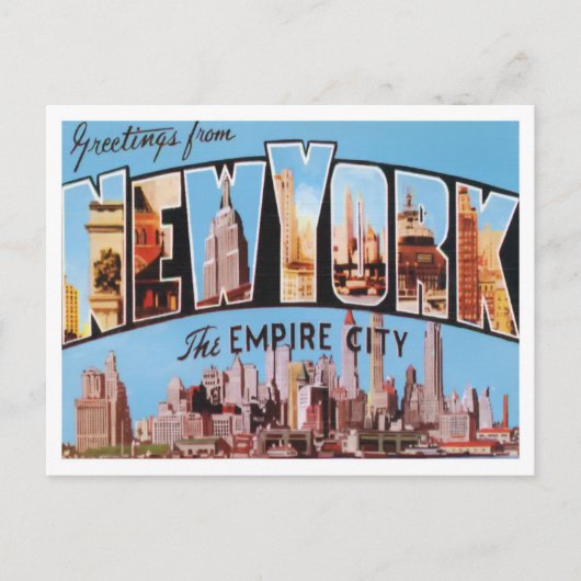 Carte postale New York Big Letters (Devant)