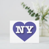 Carte Postale New York Blue Heart - J'aime NY (Debout devant)