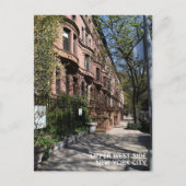 Carte Postale New York Brownstones Upper West Side Building NYC (Devant)
