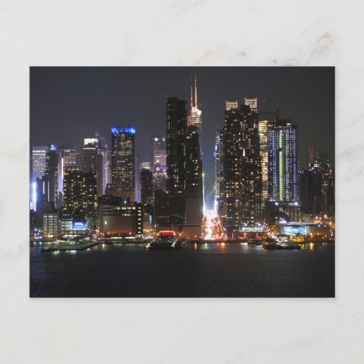 Carte Postale New York by night Poster (Devant)