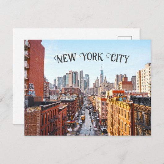 Carte Postale New York | Chinatown Skyline (Devant / Derrière)