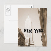 Carte Postale New York City (Devant / Derrière)