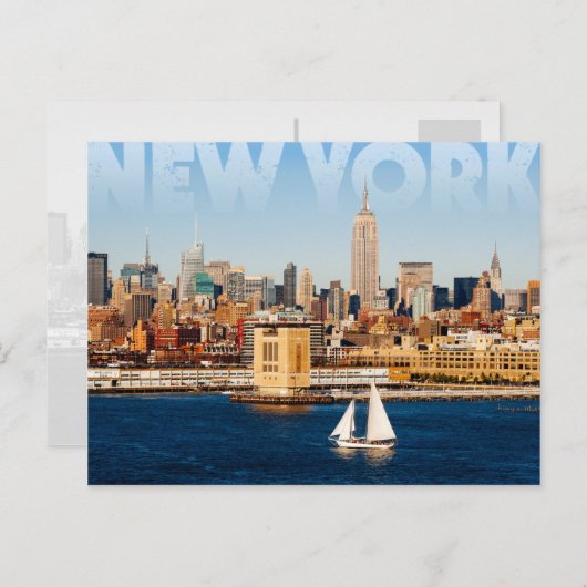 Carte Postale New York City (Devant / Derrière)