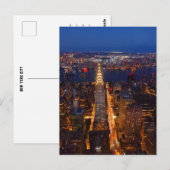 Carte Postale New York City à Dusk (Devant / Derrière)