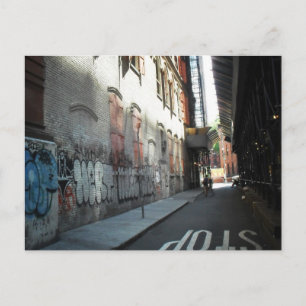 Carte Postale New York City Alley sur une journée d'été