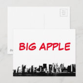 Carte Postale New York City Big Apple panoramique (Devant / Derrière)