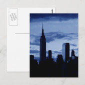 Carte Postale New York City & Blue Night (Devant / Derrière)