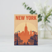 Carte Postale New York City Empire State Building Silhouette (Debout devant)