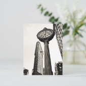 Carte Postale New York City - Flatiron Building and Clock (Debout devant)