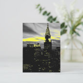 Carte postale New York City Jaune Gris (Debout devant)