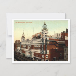 Carte Postale New York City, L'hippodrome, Vintage des années 19