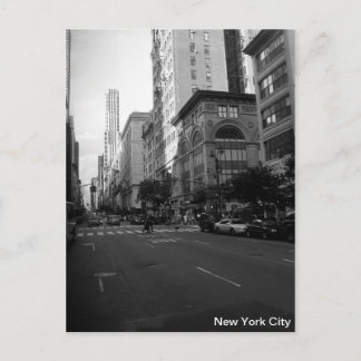 Carte Postale New York City noir et blanc